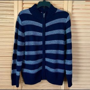 Boys Gymboree Striped Zip-Up Sweater